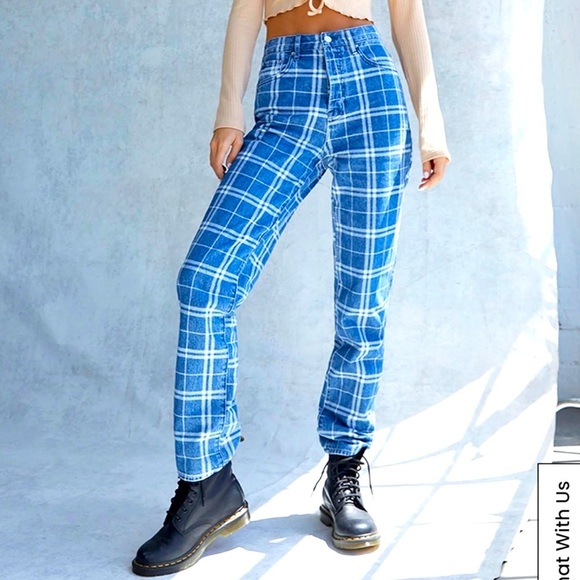 PacSun Denim - PACSUN Plaid Dad Jean, Size 26